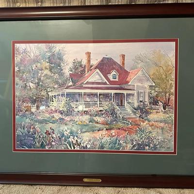 Jack C Deloney “Bermuda House” Framed Print- Signed And Numbered Limited Edition 