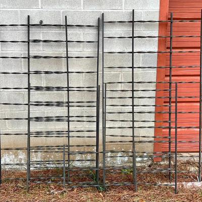 Cast Iron Railings (7 Pieces) – Twisted Bar Style