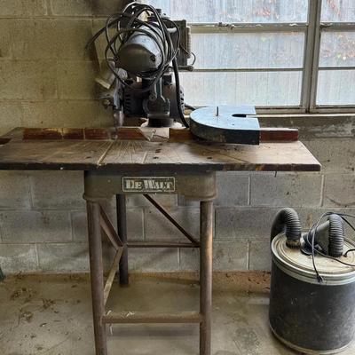 Dewalt Radial Saw And Sears Shop Vac
