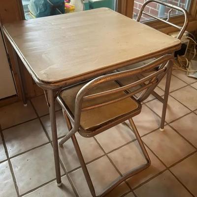 Hampden Tan Kids Card Table & 2 Chairs
