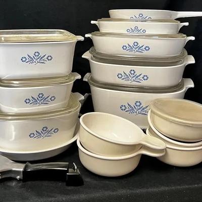 Blue Cornflower Corning Ware