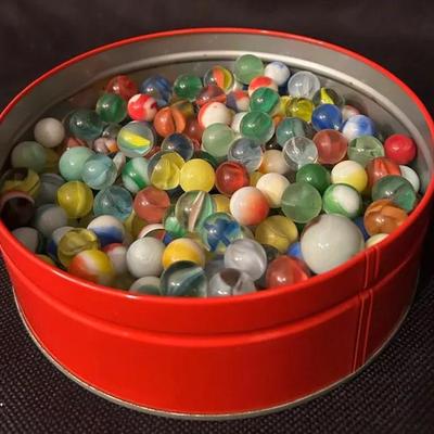 Vintage-Style Glass Marbles – Mixed Collection
