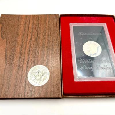 1973-S Eisenhower Proof Dollar Brown Ike