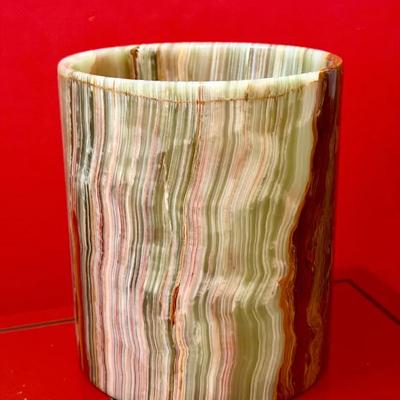 Onyx Wastebasket 