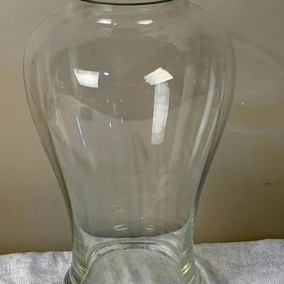 Large Sturdy Clear Vase