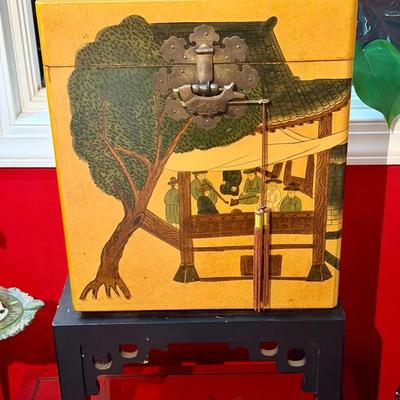 Korean Scholar’s Document Chest With Stand 