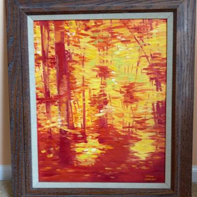 Original Abstract Oil Painting By Leah Barlow