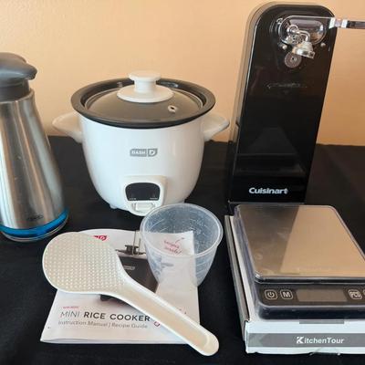 Dash Rice Cooker, Dish Soap Dispensar, Kitchen Tour Scale, Cuisinart Can opener