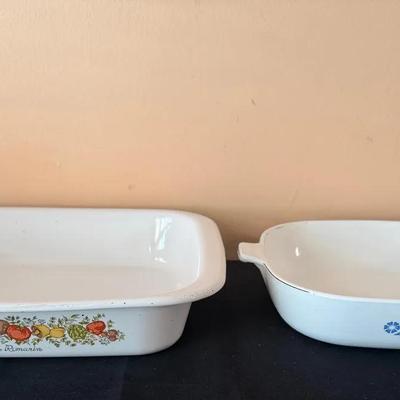 Vintage Corning Ware Spice of Life and Blue Cornflower Patterns