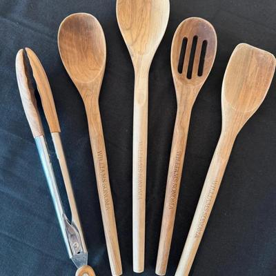 (5) Williams Sonoma Ultimate Olivewood Utensils