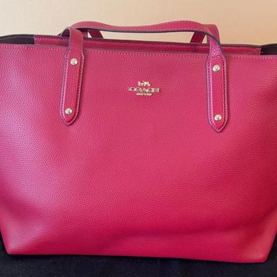 Near Perfect Coach City Tote In Raspberry!