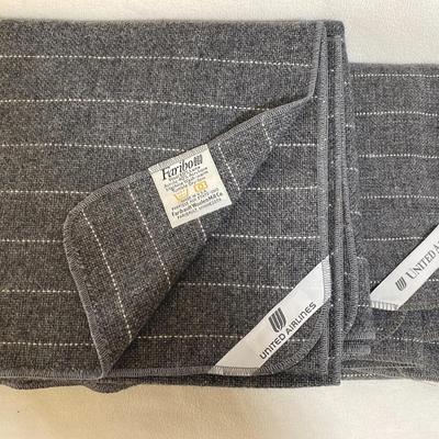 Vintage United Airlines Faribo Blankets, 2pcs