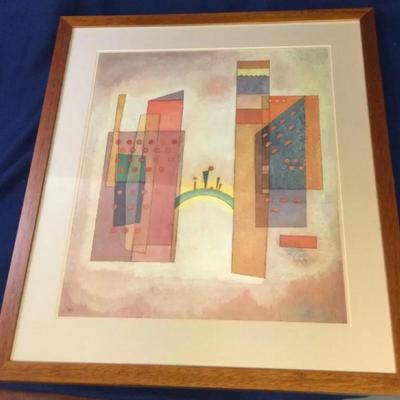 “The Bridge” by Wassily Kandinsky Lithograph on Paper