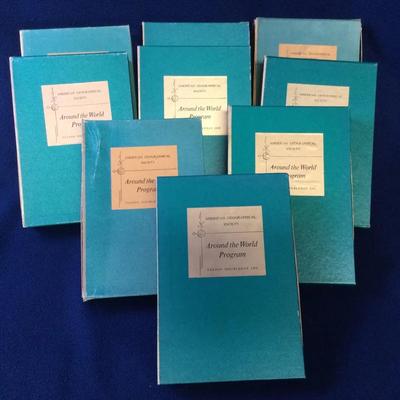 “Around The World Program” National Geographic Society 1963 9 Pc.