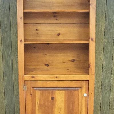 Pine Bookcase w/ Storage (B)