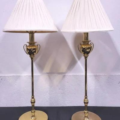 Pair of Brass Table Lamps