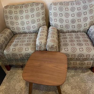 2 Upholstered Reclining Chairs