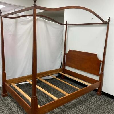 Mahogany Canopy Four Poster Bed