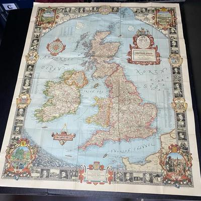 Map British Isles 1937