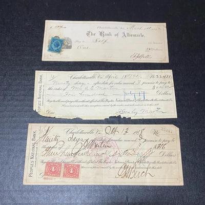 Local Checks From 1883-1918