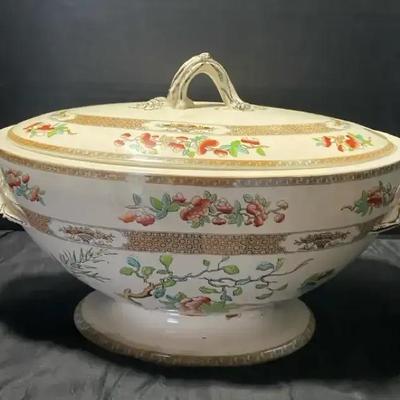 Antique Copeland China Indian Tree Dish