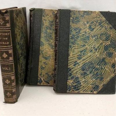 Antique Pictorial History of the World Revised Edition of 1907 (3 Volume Set)