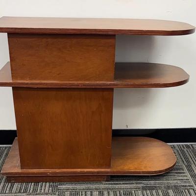 Tiered Wooden Storage End Table (2pc)