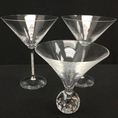 Swarovski + Cristal Martini Glasses