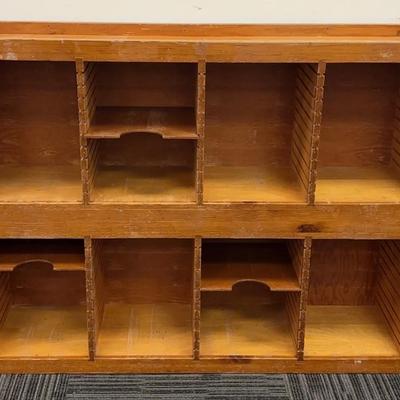 Wooden Office Sorter Wall Unit