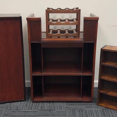 Converted Vintage Media Cabinet and More Storage