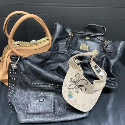 Three Handbags Featuring Anne Klein & FMTD Visor