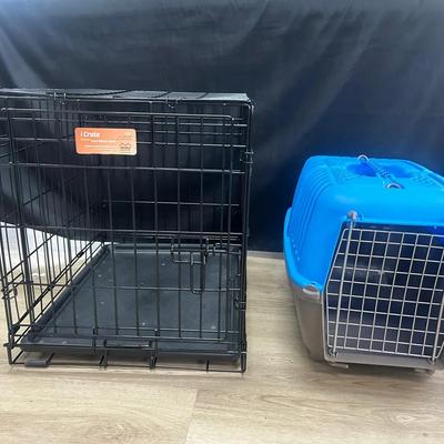 Medium Pet Crate And Small Carrier