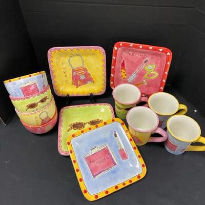 Dress Up Plates, Bowls & Mugs By Jessica Sporn 