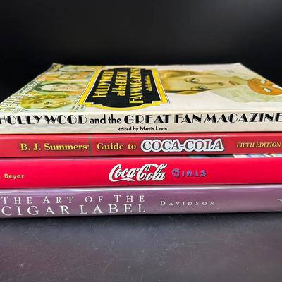 Collectible Pop Culture Books Featuring Hardback Coca Cola Girls And The Cigar Label