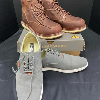 New Keen Work Boots 11D & Steve Madden Gray Shoe 11