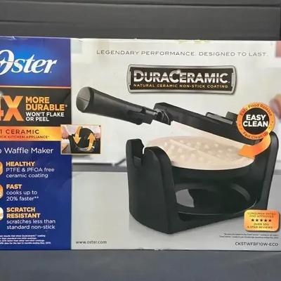 Brand New Oster DuraCeramic Belgian Waffle Maker
