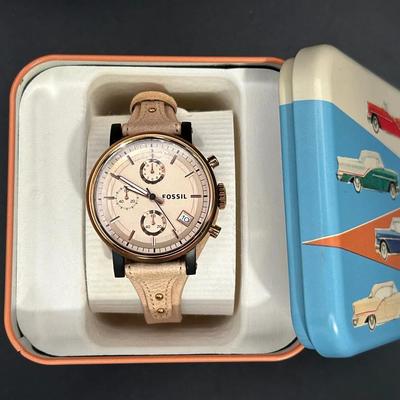 Fossil Women’s Original Boyfriend Rose Gold Toned Watcg