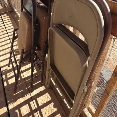 (4) Metal Folding Chairs 