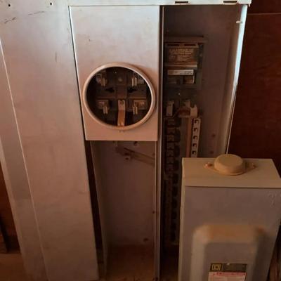 Building Electrical Breaker Panel + Safety Switch