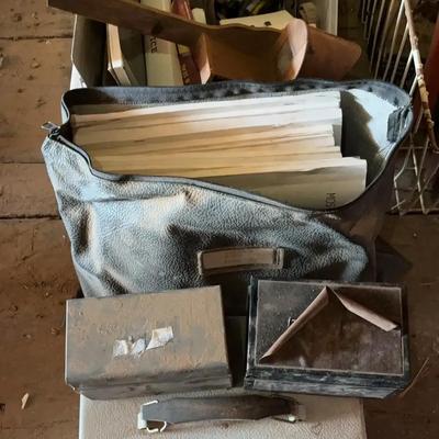 Vintage Wooden Stereoscope Viewer, Army Medical Battalion Training, Recipe Boxes 