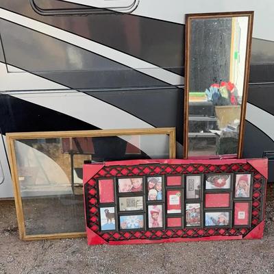 Glass Decor - Framed Window, Tall Mirror, Large College Picture Frame