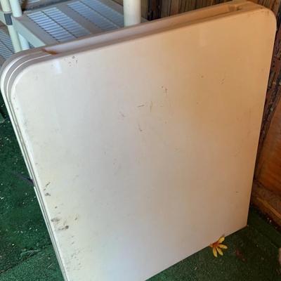 Long White Rectangle Folding Table