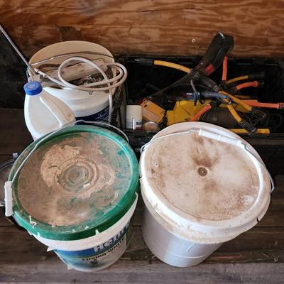 Large Lot of Painting & Home Maintenance Items - Roof Material, Paints, Misc Tools & More