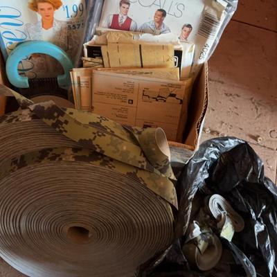 Let’s Sew! Patterns, Fabric Scraps, Camo Military Webbing & More