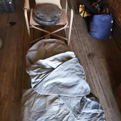 Mystery Huge Camping Tent (How Big?), Camo Folding Camping Chair & More