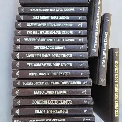 The Louis L'Amour Western Collection - (20) Book Bantam Edition Hardback Set 