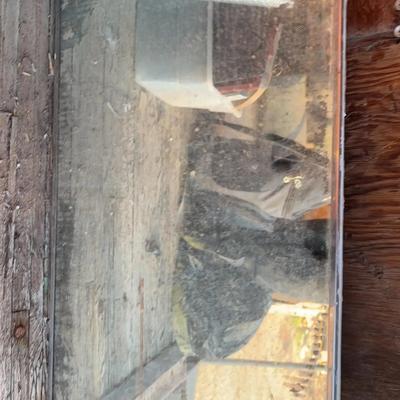 Vintage Medicine Cabinet With Mirror Front and Glass Shelves