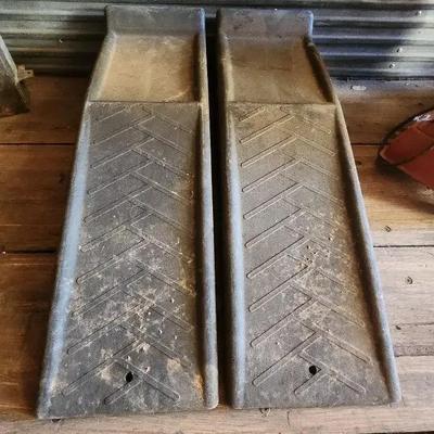 Set of (2) Car Ramps, Durable Heavy Plastic Material - Black