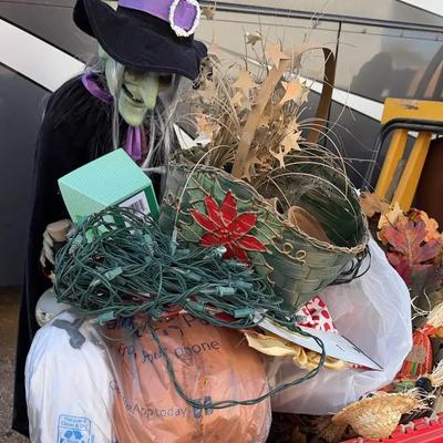 Holiday Surprises! Halloween Witch, Pumpkins, Christmas Wreath & More