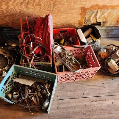Variety of Household Tools, Automobile Parts & Supplies